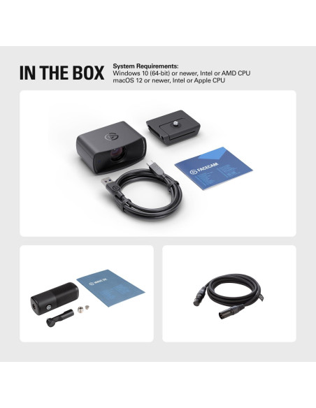 Paquete Premium Elgato Facecam MK.2 y Micrófono XLR para Streaming