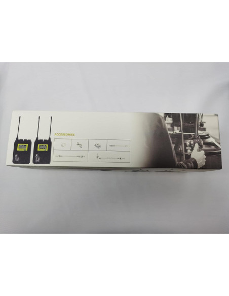 Micrófono Lavalier Inalámbrico LENSGO LWM-328C UHF 99 Canales