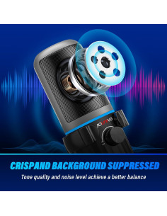 Micrófono USB JOUNIVO JV-908PRO para PC con Cancelación de Ruido 2