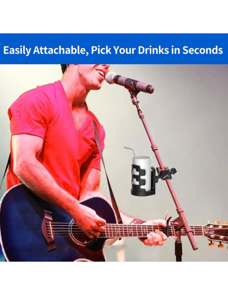 Bandeja Universal para Soporte de Micrófono con Soporte para Bebidas