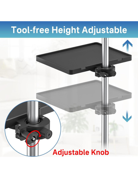 Bandeja Universal para Soporte de Micrófono con Soporte para Bebidas