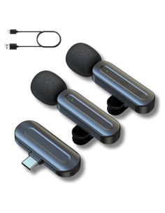 Micrófono Inalámbrico USB-C HOSONGIN Lavalier 6h Batería