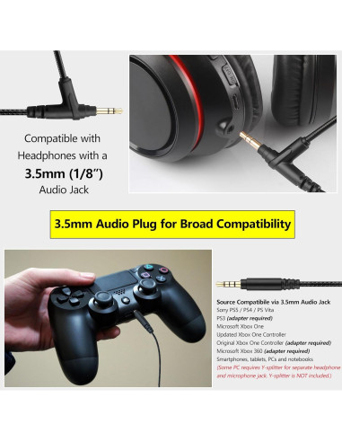 Cable de Micrófono Boom DUNGZDUZ 2.0M con Silencio y Volumen