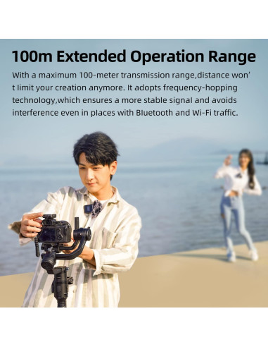 Micrófono Lavalier GODOX MoveLink II M1 Negro, 100m, 8h Batería