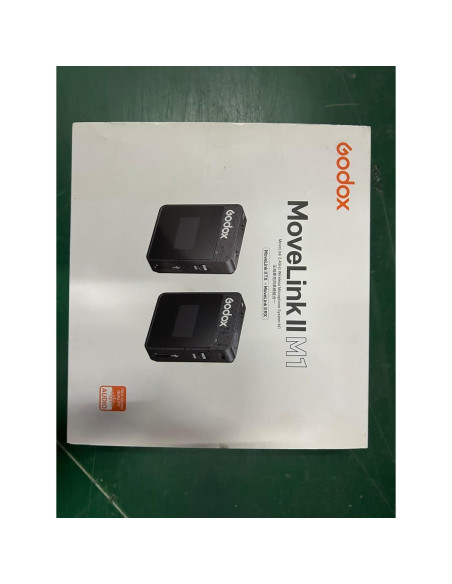 Micrófono Lavalier GODOX MoveLink II M1 Negro, 100m, 8h Batería