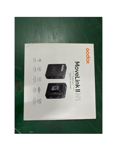 Micrófono Lavalier GODOX MoveLink II M1 Negro, 100m, 8h Batería