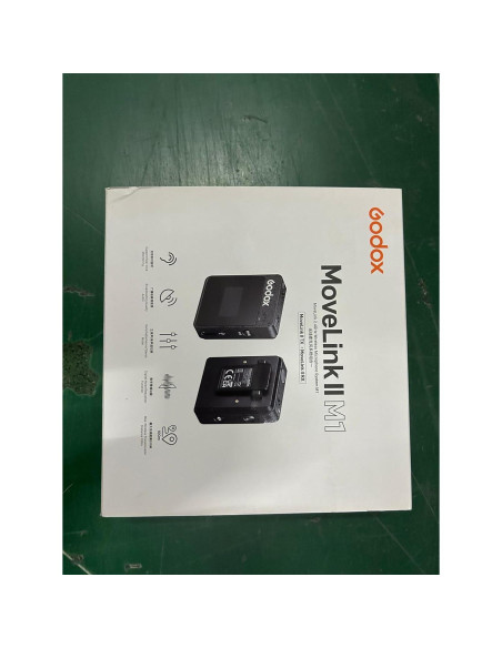 Micrófono Lavalier GODOX MoveLink II M1 Negro, 100m, 8h Batería