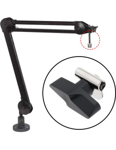 4 Tornillos Perilla Sujetador Briny River para Micrófono 2