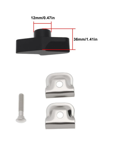 4 Tornillos Perilla Sujetador Briny River para Micrófono