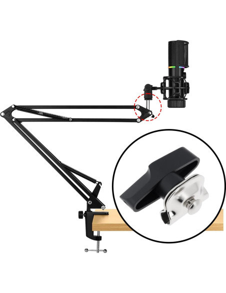 4 Tornillos Perilla Sujetador Briny River para Micrófono