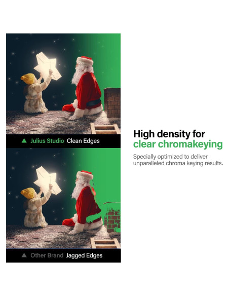 Pantalla de Fondo Verde Chromakey Julius Studio 5x10 pies Pantalla de Fondo Verde Chromakey Julius Studio 5x10 pies