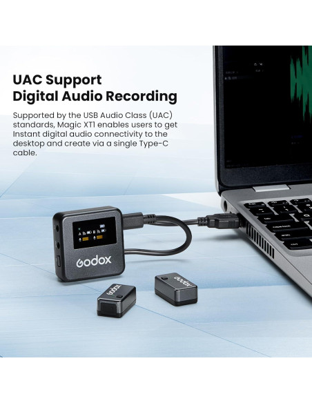 Micrófono Lavalier Inalámbrico GODOX Magic XT1 200m Micrófono Lavalier Inalámbrico GODOX Magic XT1 200m