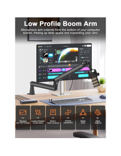 Soporte de Micrófono Ajustable Boseen con Brazo de 360 2