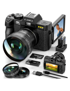 Cámara Digital G-Anica S100 4K 48MP Autofocus Zoom 16X