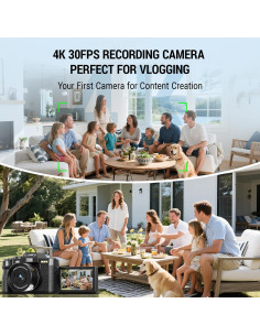 Cámara Digital G-Anica S100 4K 48MP Autofocus Zoom 16X 2