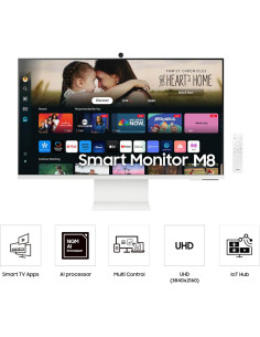 Monitor Inteligente Samsung M8 32" 4K UHD con Streaming y USB-C 2