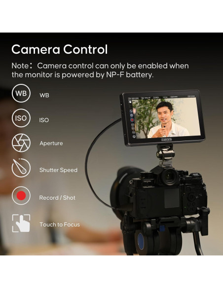 Monitor de Cámara Osee G7 Pro 7" Táctil 3000Nits 4K HDMI