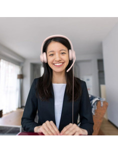 Auriculares Gaming Logitech H390 USB con Micrófono Rosa 2