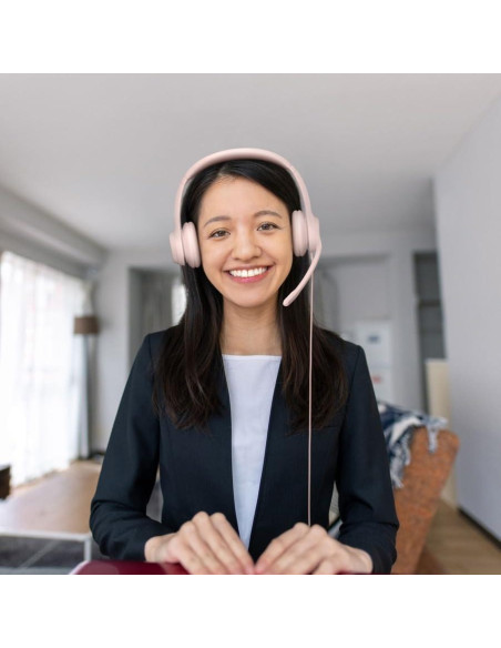 Auriculares Gaming Logitech H390 USB con Micrófono Rosa