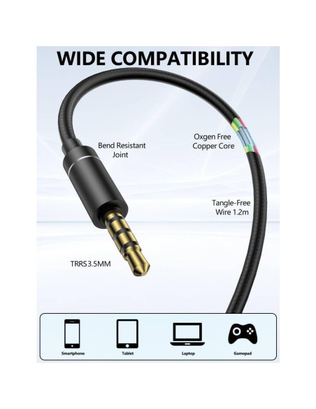 Auriculares con gancho sobre la oreja TOPAUX 3.5mm HiFi