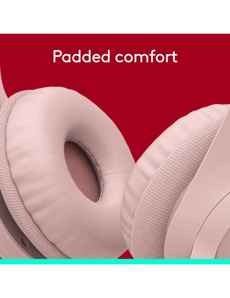 Auriculares Gaming Logitech H390 USB con Micrófono Rosa