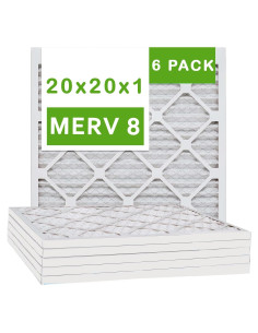 Filtro de Aire 20x20x1 Genérico MERV 8 Paquete de 6