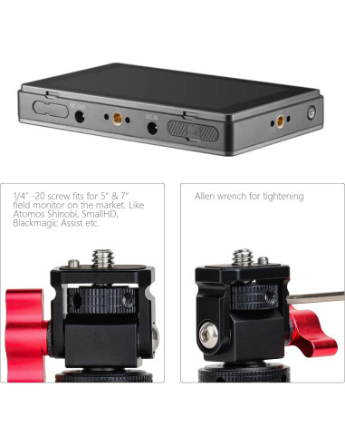 Soporte de Monitor de Cámara POWRIG Ajustable 360 con Zapata Fría