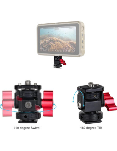 Soporte de Monitor de Cámara POWRIG Ajustable 360 con Zapata Fría