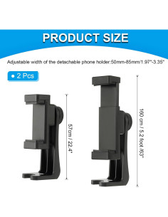 Soporte para Teléfono PATIKIL 360 Ajustable 57-160 cm 2