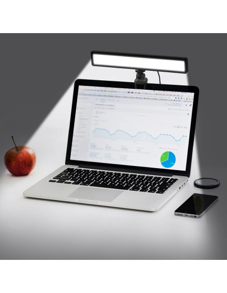 Barra de Luz LED Andoer para Monitor USB 28x4cm 3 Temperaturas