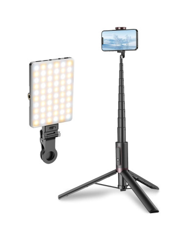 Trípode TONEOF para Teléfono Móvil 67" con Luz LED 60