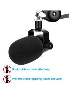 Filtro Pop de Espuma SUNMON para Micrófono Rode PodMic 2