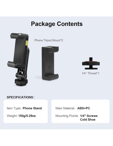 Adaptador de Montaje para Trípode Mechrig YD032 Universal 360