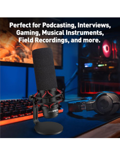 Filtro de Pop de Espuma HyperX QuadCast S - Protección Micrófono 2