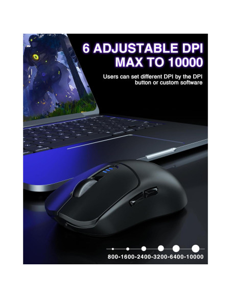 Kit Gaming AULA SC580: Ratón Inalámbrico 10000 DPI + Teclado Mecánico RGB 29 Teclas