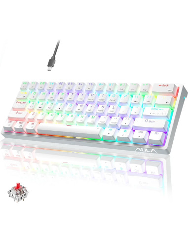 Kit Gaming AULA SC580: Ratón Inalámbrico 10000 DPI + Teclado Mecánico RGB 29 Teclas