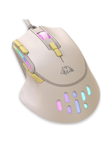 Ratón Gaming MAGIC-REFINER RGB 12800DPI Con Cable Ergonómico