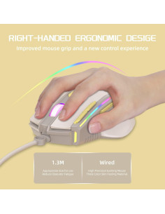 Ratón Gaming MAGIC-REFINER RGB 12800DPI Con Cable Ergonómico 2