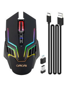 Ratón Inalámbrico para Juegos CHONCHOW WG01 RGB 3200 DPI