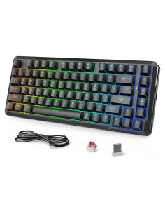 Teclado Mecánico Inalámbrico Redragon K713 RGB 75% 82 Teclas