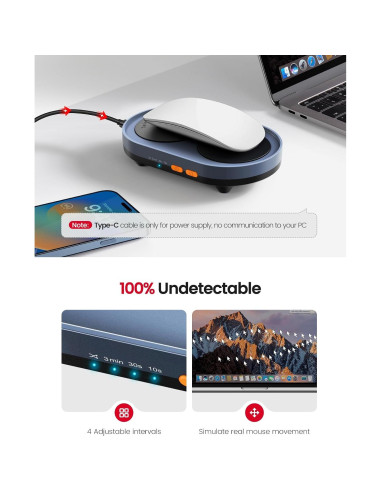 Mouse Mover Doble Giratorio Vaydeer FM2041 Indetectable