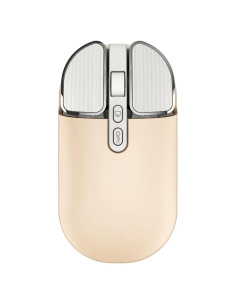 Ratón Inalámbrico Recargable Junsida Tutushu 2400DPI Color Crema