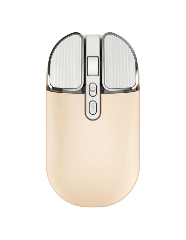 Ratón Inalámbrico Recargable Junsida Tutushu 2400DPI Color Crema