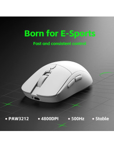 Ratón Gaming Inalámbrico LORERAN RGB 4800DPI Ergonómico 2