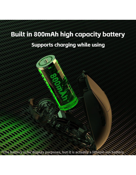 Ratón Gaming Inalámbrico LORERAN RGB 4800DPI Ergonómico