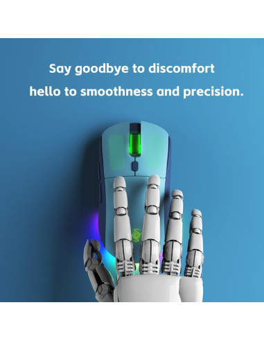 Ratón Gaming Inalámbrico LORERAN RGB 4800DPI Ergonómico