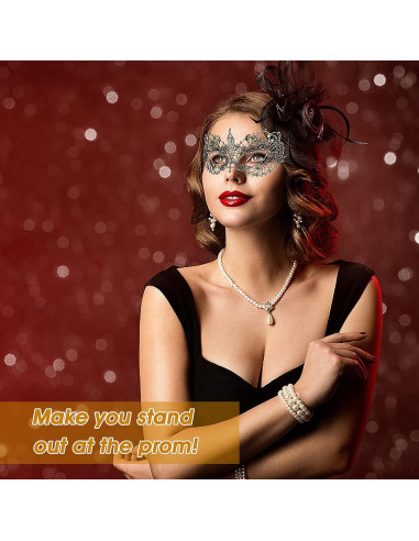 3 Piezas Máscaras de Disfraz de Encaje WLLHYF para Adultos