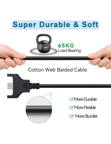 Cable de Carga USB 1.83m Logitech G403 G703 G900 G903