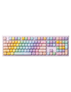 Teclado Mecánico Akko MG108B Gatos Coloridos Hot-Swappable