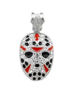 Colgante de Máscara de Jason y Collar Choker BlingFactory 50.8cm 61cm 76.2cm